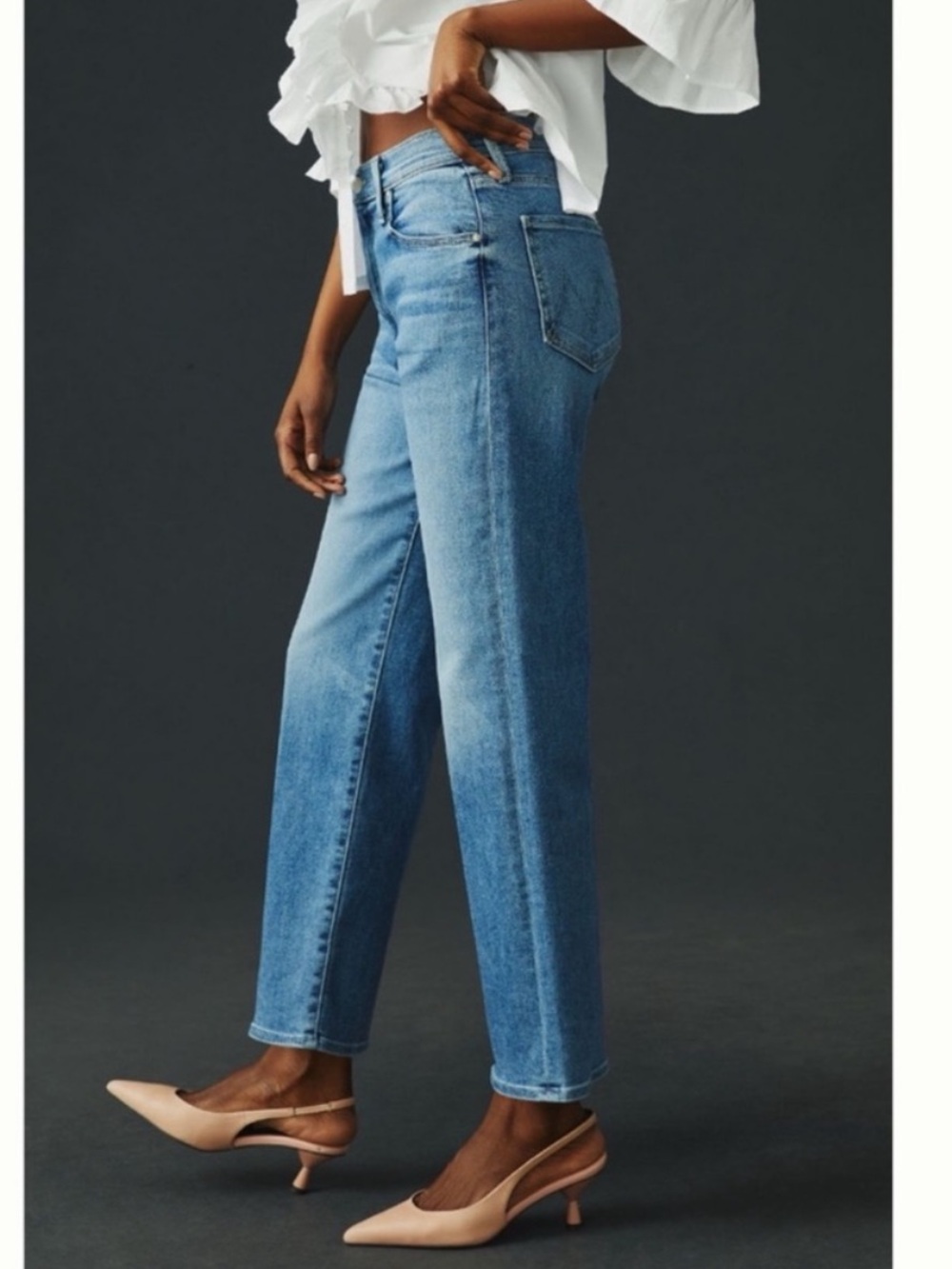 Mother Jeans The Rambler Zip Ankle in County Line - Picture 5 of 12